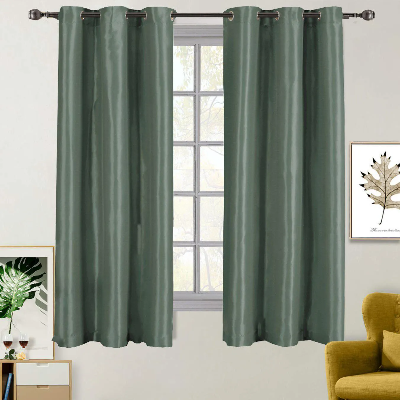 Soho Thermal Blackout Grommet Top Curtain Panels (Single)