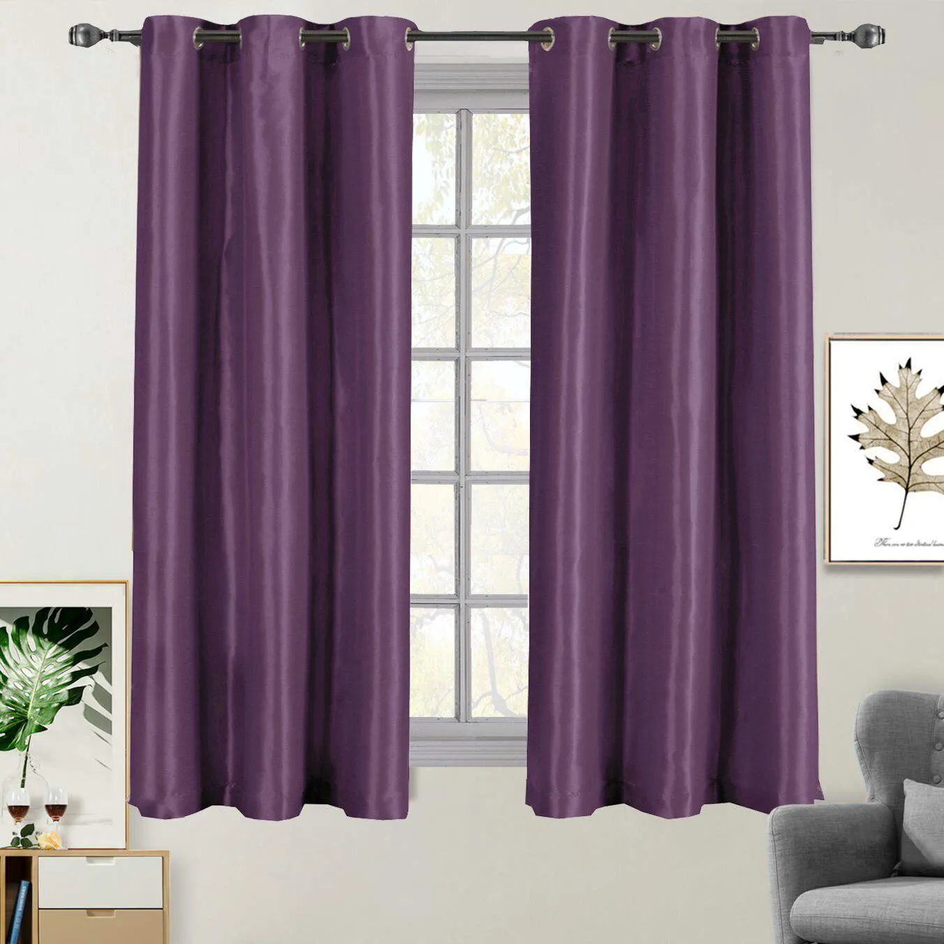 Soho Thermal Blackout Grommet Top Curtain Panels (Single)