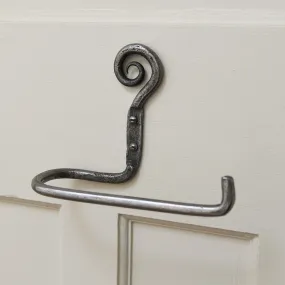 Swirl Toilet Roll Holder - Cast Iron