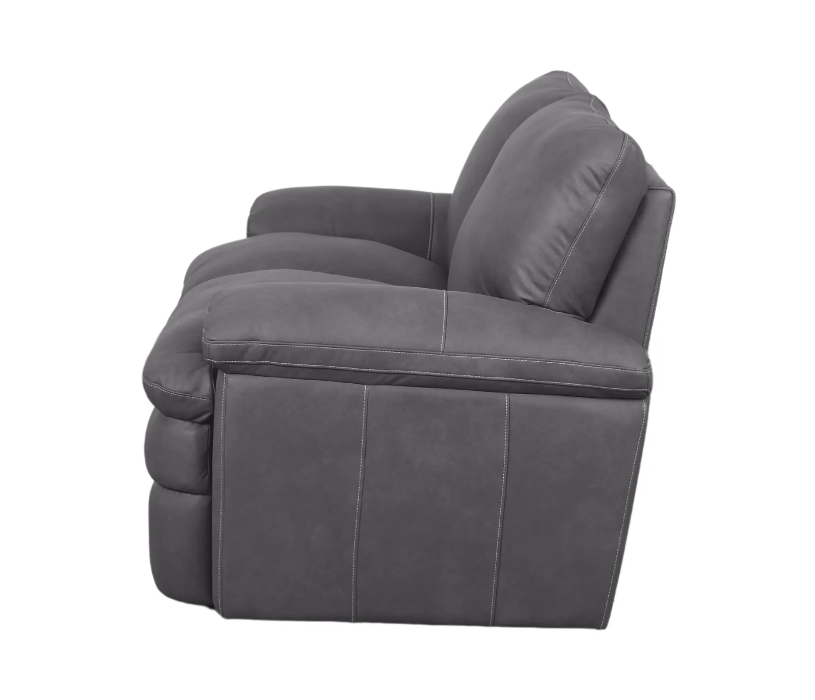 Sylvester Loveseat - Dark Grey Leather