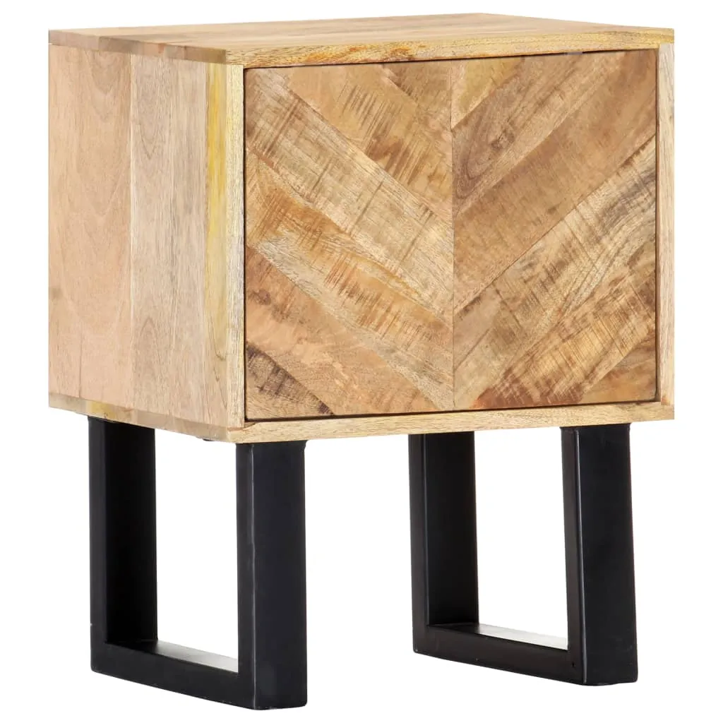 vidaXL Bedside Cabinet 40x30x50 cm Solid Mango Wood