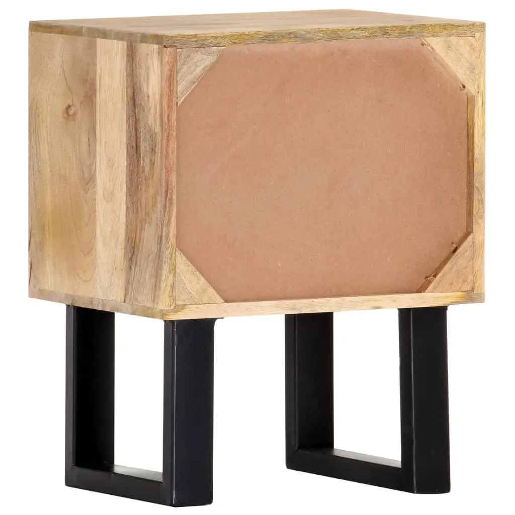 vidaXL Bedside Cabinet 40x30x50 cm Solid Mango Wood