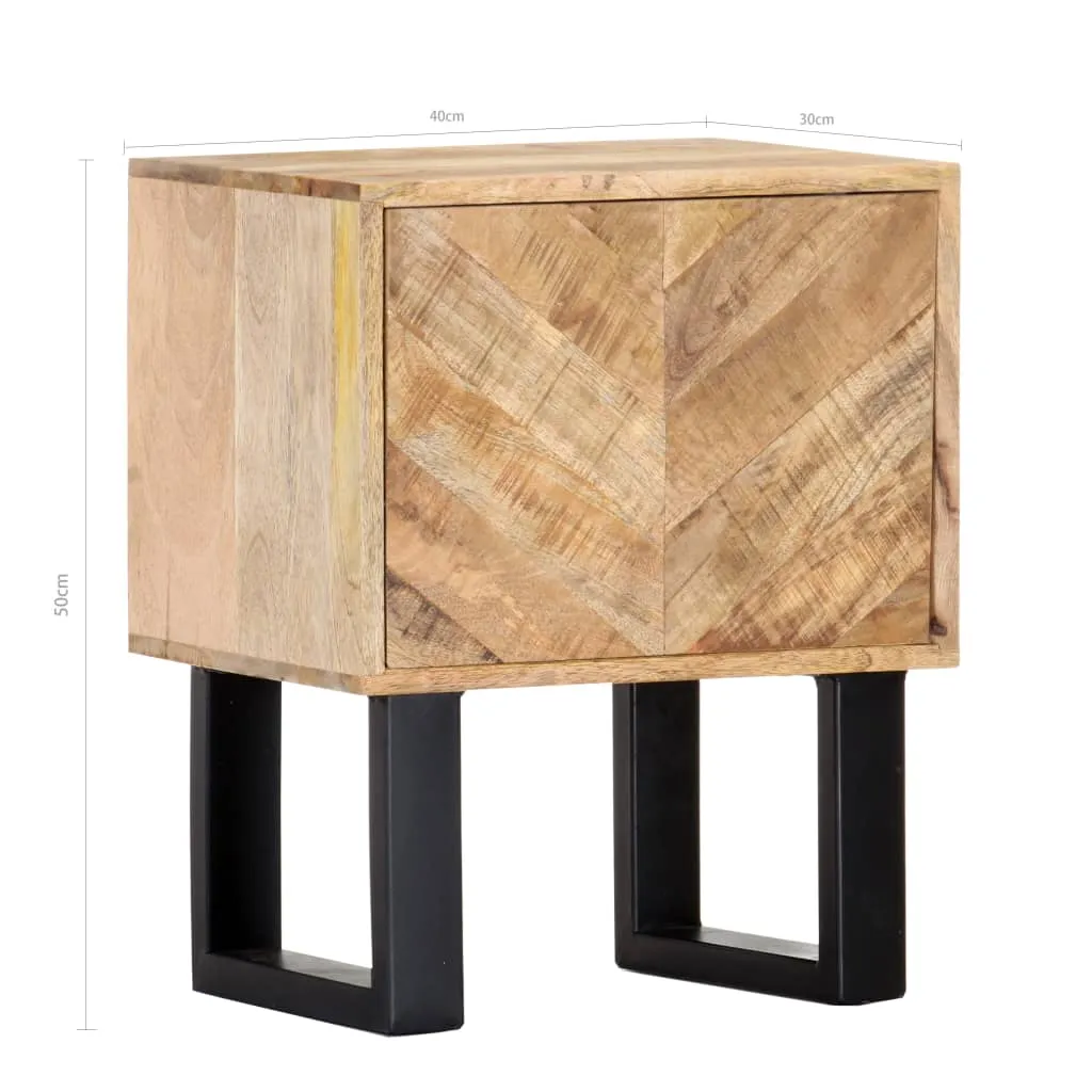 vidaXL Bedside Cabinet 40x30x50 cm Solid Mango Wood