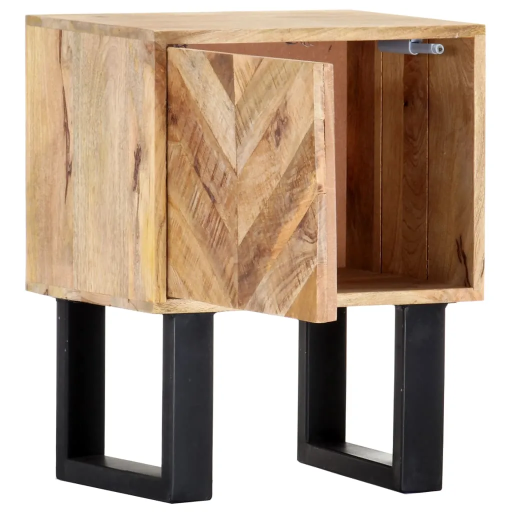 vidaXL Bedside Cabinet 40x30x50 cm Solid Mango Wood